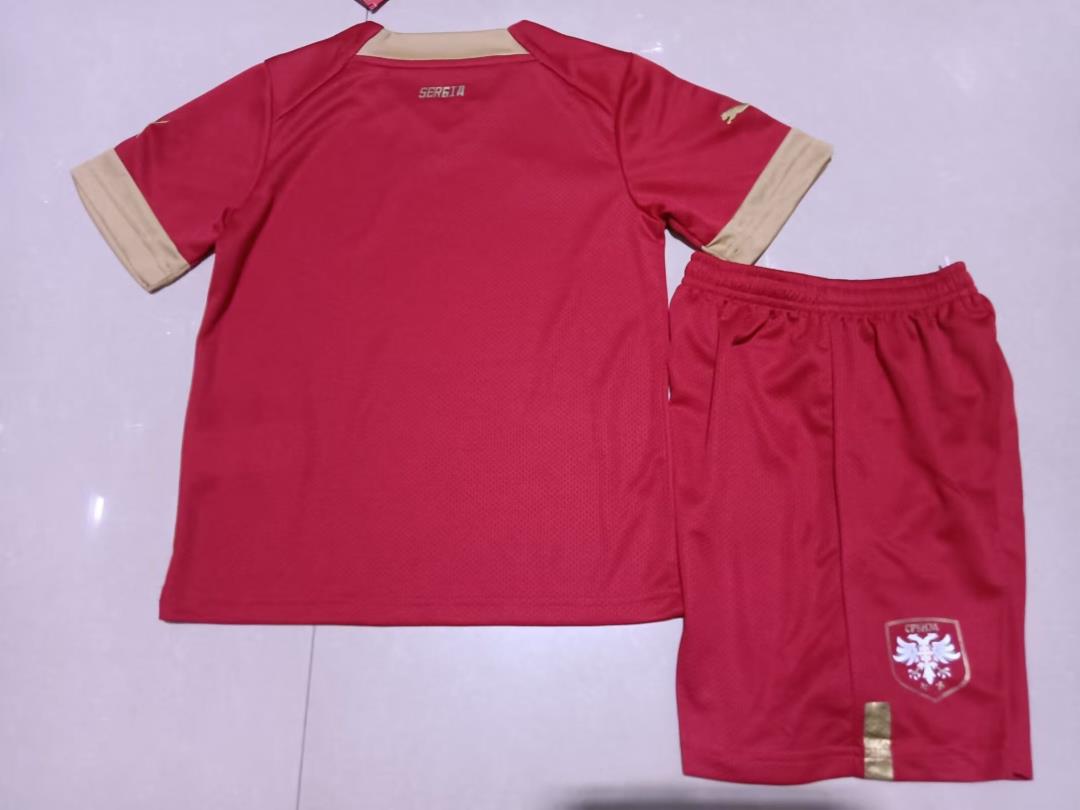 Kids-Serbia 2022 World Cup Home Soccer Jersey